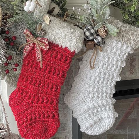 black fur christmas stocking|crochet fur christmas stockings.